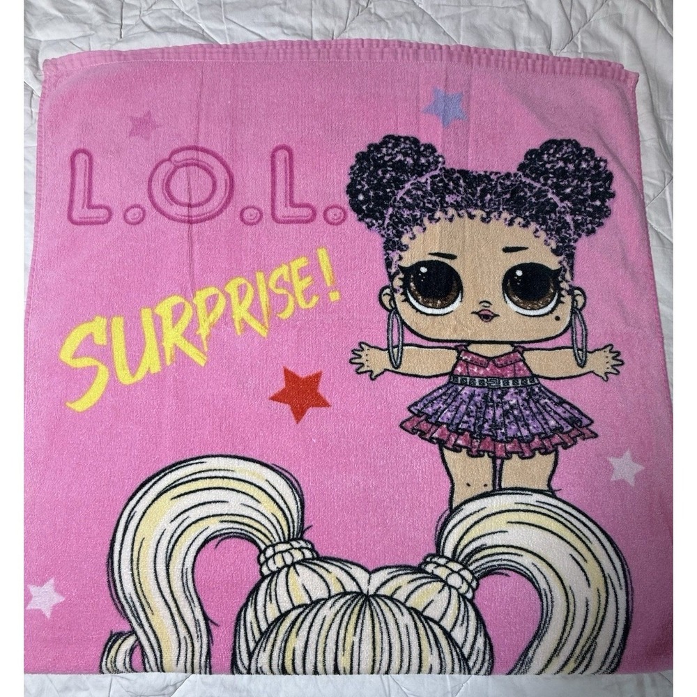 LOL Surprise‎ Towel Pink Girls Kids Bath Beach Pool 29x54 MGA Doll Character